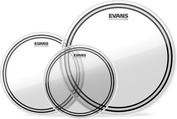 Produktbild Evans EC2SCLR-F 10-12-14 Clear Tom Pack mit Damper Pads (Schlagzeug)