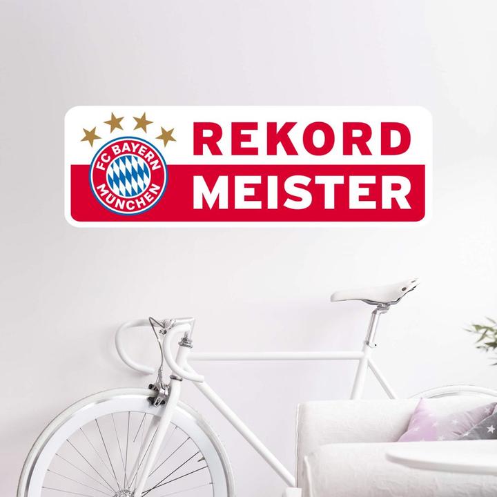 Produktbild FC Bayern München Rekordmeister Bayern München (140 x 46 cm)