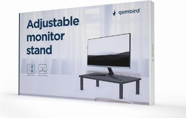 Actual product image Gembird MS-TABLE-01 monitor mount / stand Black Desk