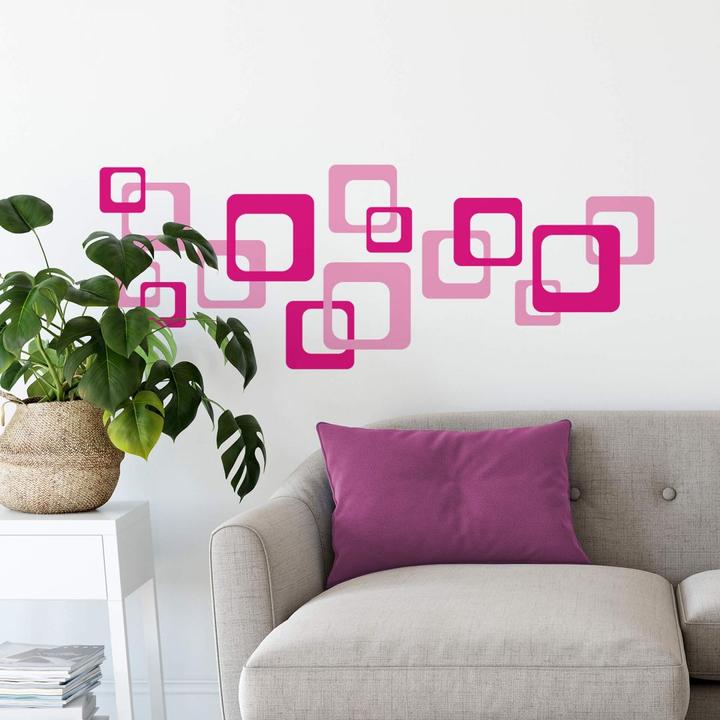 Image du produit Trenddeko Retro Cubes rose (160 x 59 cm)