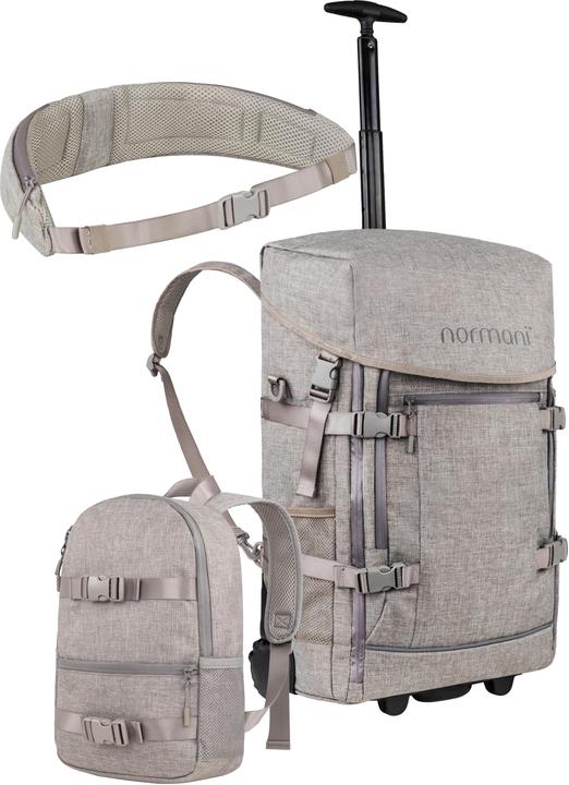 Actual product image Normani Rucksack mit Trolleyfuktion, kleinem 5L Rucksack und Hüftgurt - 9781 (43 l)