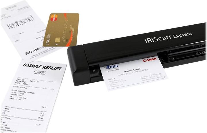 Productafbeelding Iris Scanner met bladinvoer voor documenten Express 4 458510 (A4, USB, USB kabel) (USB)