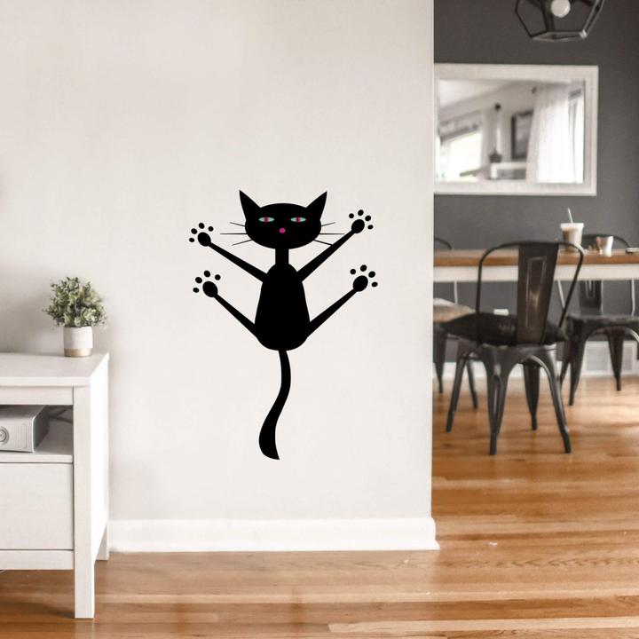Actual product image Trenddeko Black cat hanging (100 x 100 cm)