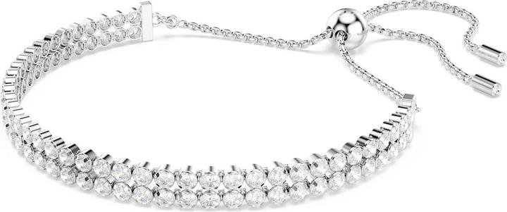 Immagine prodotto Swarovski Matrix Tennis Armband Rundschliff Weiss (24 cm, Metallo Swarovski)
