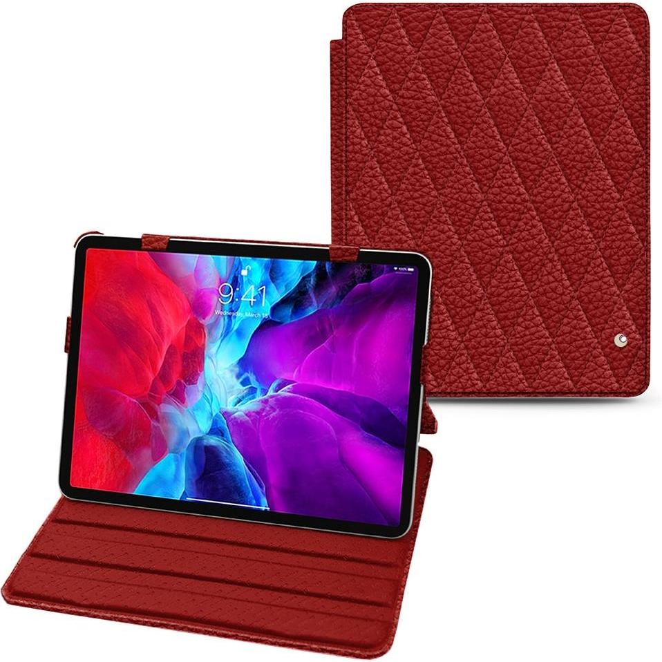 Noreve Lederschutzhülle horizontal (IPAD PRO 12.9 2021), Tablet Hülle, Rot