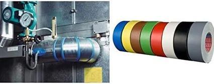 Actual product image tesa Fabric tape 4651 Premium, 50 mm x 25 m, yellow (50 mm)