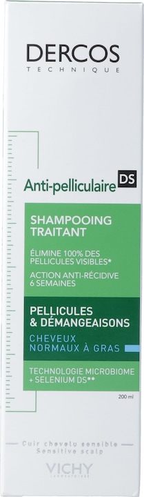 Image du produit Vichy Dercos Shampooing Anti-Pelliculaire cheveux gras (200 ml, Shampoing liquide)