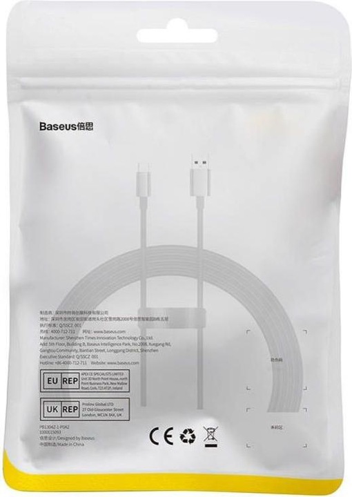 Image du produit Baseus Cable USB do USB-C Superior 100W 2m (black) (2 m, USB 2.0)