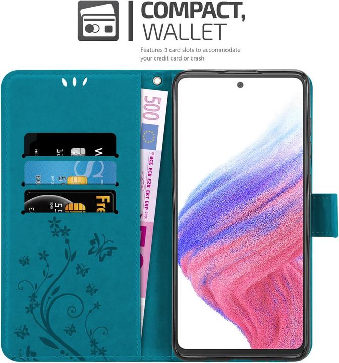 Produktbild Cadorabo Flower Book Hülle für Samsung Galaxy A53 5G (Samsung Galaxy A53 5G)