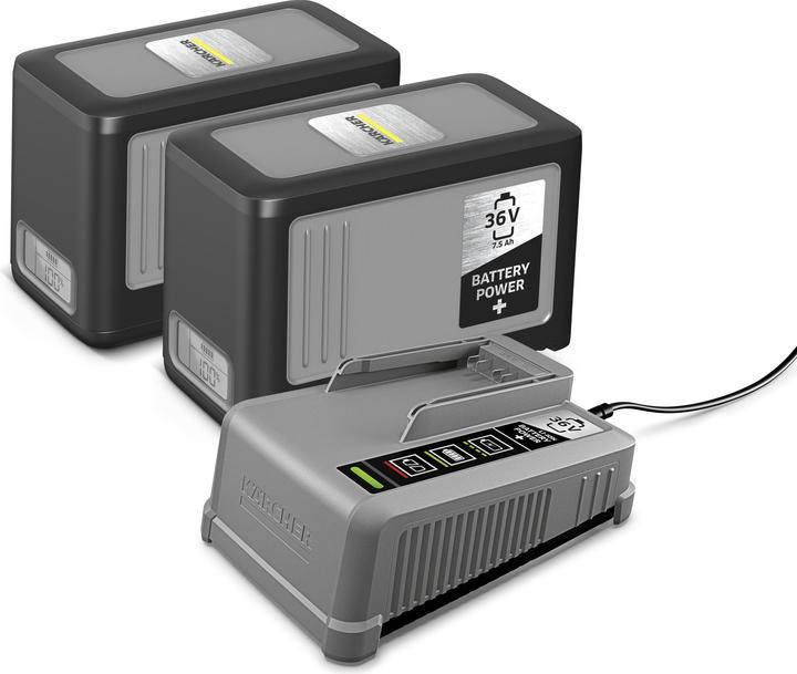 Kärcher Professional Set di avviamento con batteria ricaricabile agli ioni di litio, con 2 x 36 V / 7,5 h (36 V)
