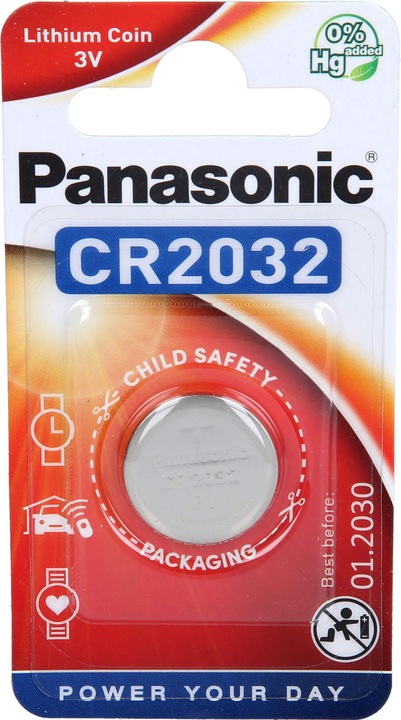 Produktbild Panasonic Lithium Power (1 Stk., CR2032, 220 mAh)