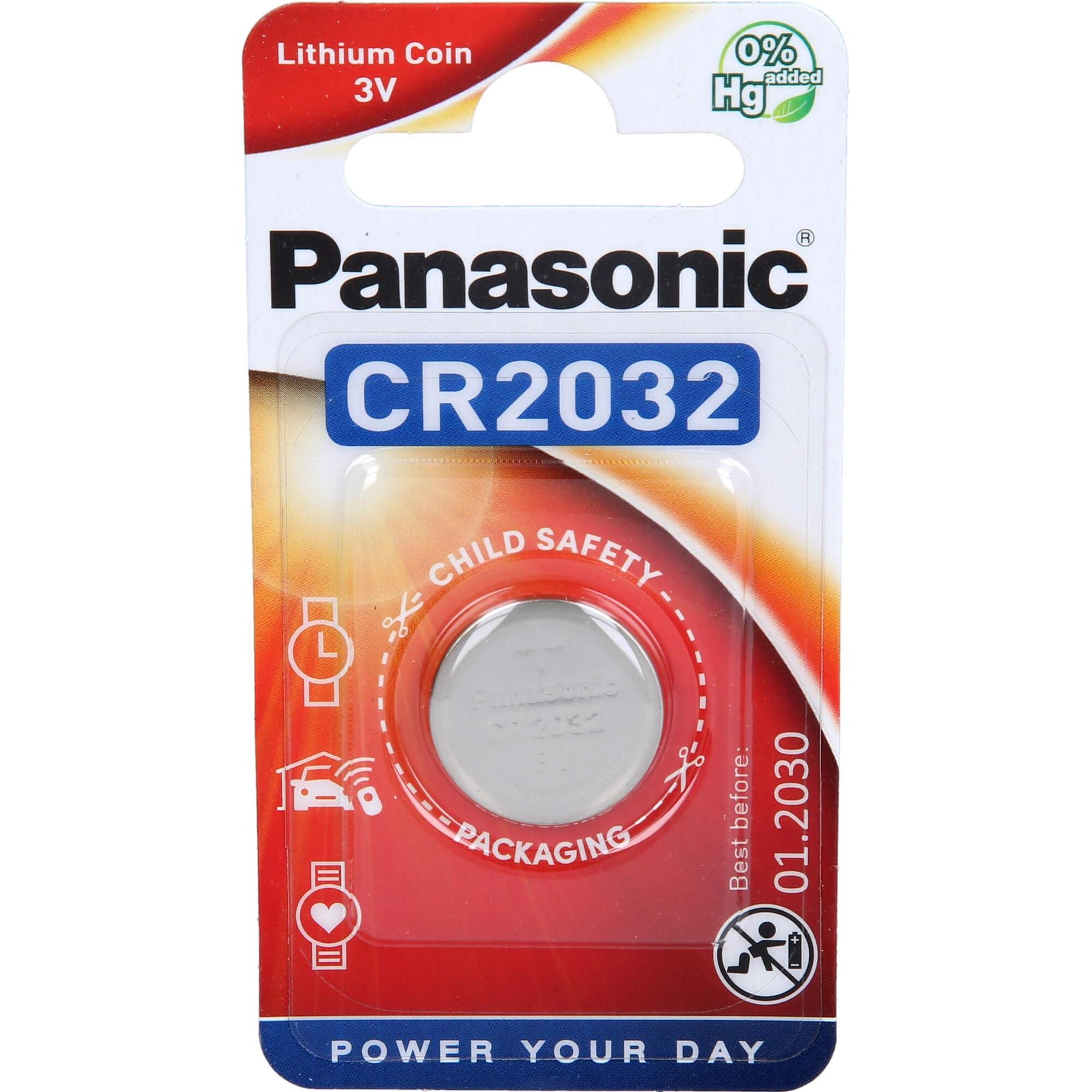 Panasonic Lithium Power (1 Stk., CR2032, 220 mAh), Batterien + Akkus