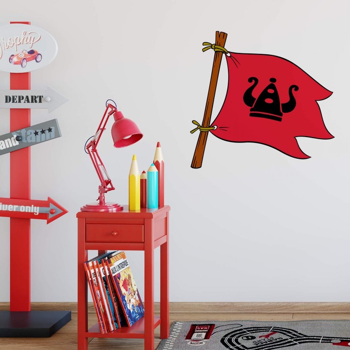 Actual product image Wickie Viking flag (60 x 56 cm)