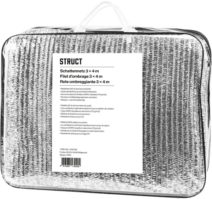Struct Schattennetz 3 x 4 m, Produkttyp: Kühlung, Transport (Chien, Pliable)