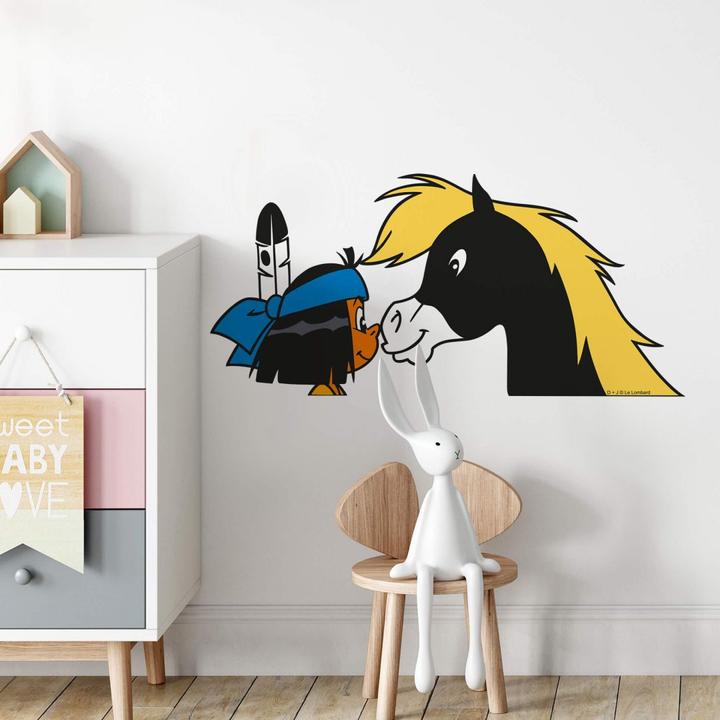 Image du produit Yakari et Petit Tonnerre de profil (110 x 52 cm)