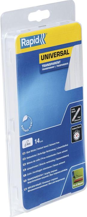 Actual product image Rapid Universal transparent glue sticks Ø12x190mm 14 pieces