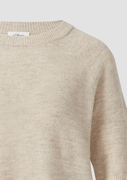Produktbild s.Oliver Strickpullover Kurzarmpullover aus Alpakamix (46)