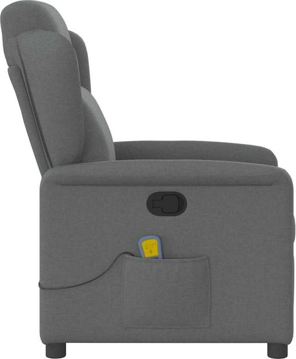 Produktbild vidaXL Massagesessel Dunkelgrau Stoff
