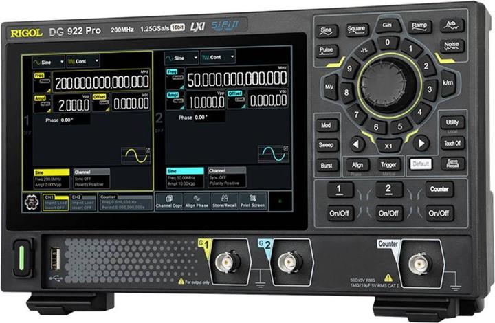 Produktbild Rigol DG912 Pro Funktionsgenerator netzbetrieben 1 µHz - 150MHz 2-Kanal Sinus, Rechteck, Rampe, Pul