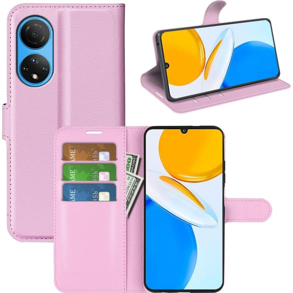Screenguard Honor X7 Leather Guard Lederhülle (Honor X7), Smartphone Hülle, Rosa
