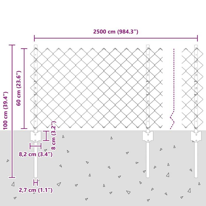 Produktbild vidaXL Aussenbarriere