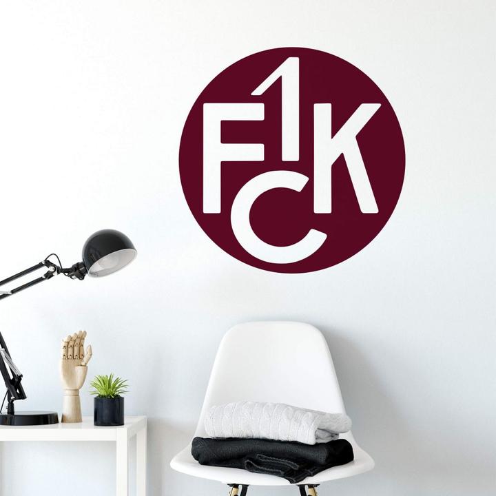 Image du produit 1.FC Kaiserslautern 1er logo de tradition du FCK (120 x 120 cm)