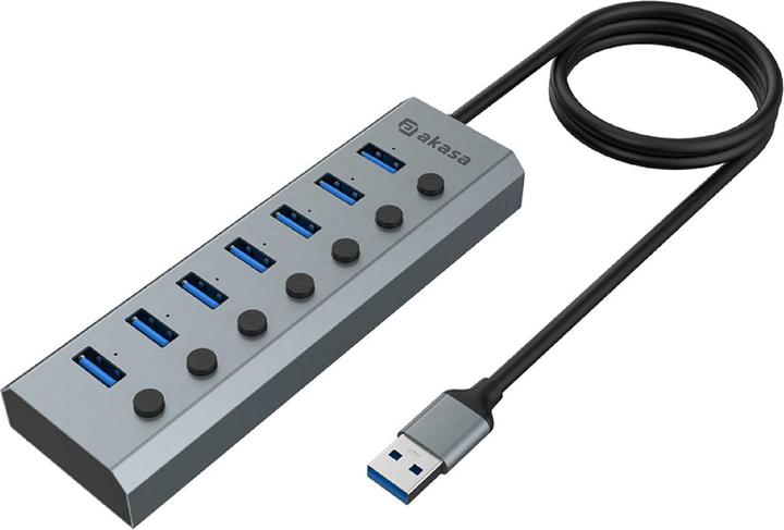 Akasa Connect 7 IPS - USB Hub (USB-C, 7 Ports)
