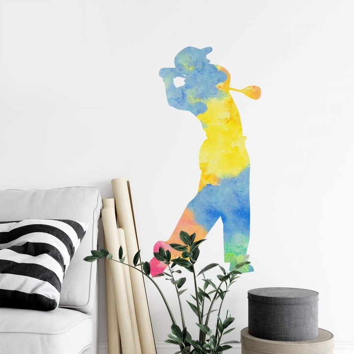 Actual product image Trenddeko Watercolor Golfer 02 (29 x 60 cm)