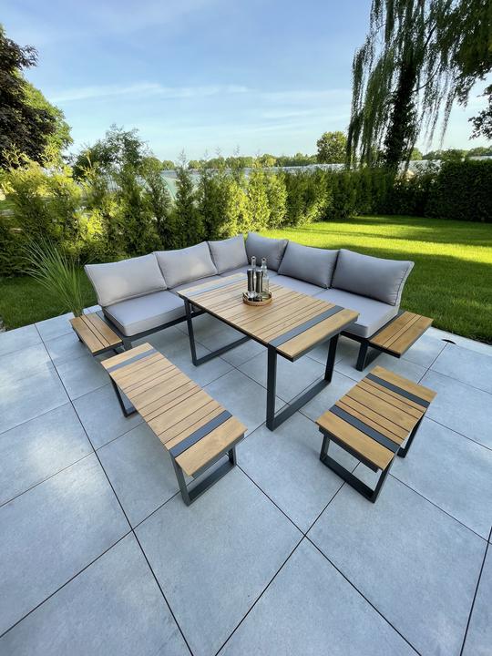 Actual product image Garden Pleasure Lounge group Aurea brown