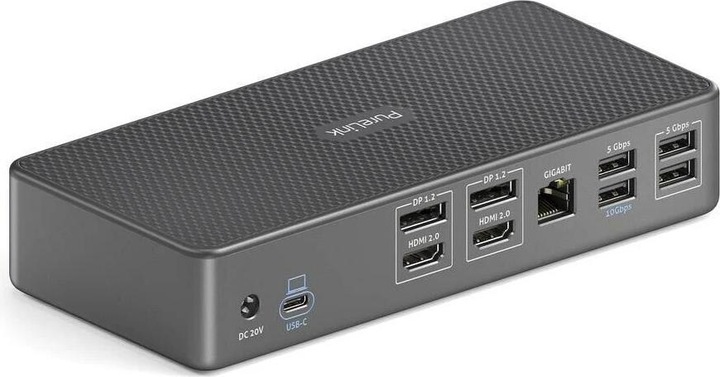 Image du produit Purelink Vuelogic Display Link Dock USB 3.2 Gen2 100W 10Gbp (USB-C, 14 Ports)