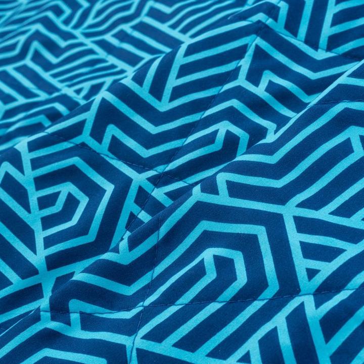 Productafbeelding Aquawave antklodė iškylai 140x170cm ALADEEN geometrinė mėlyna