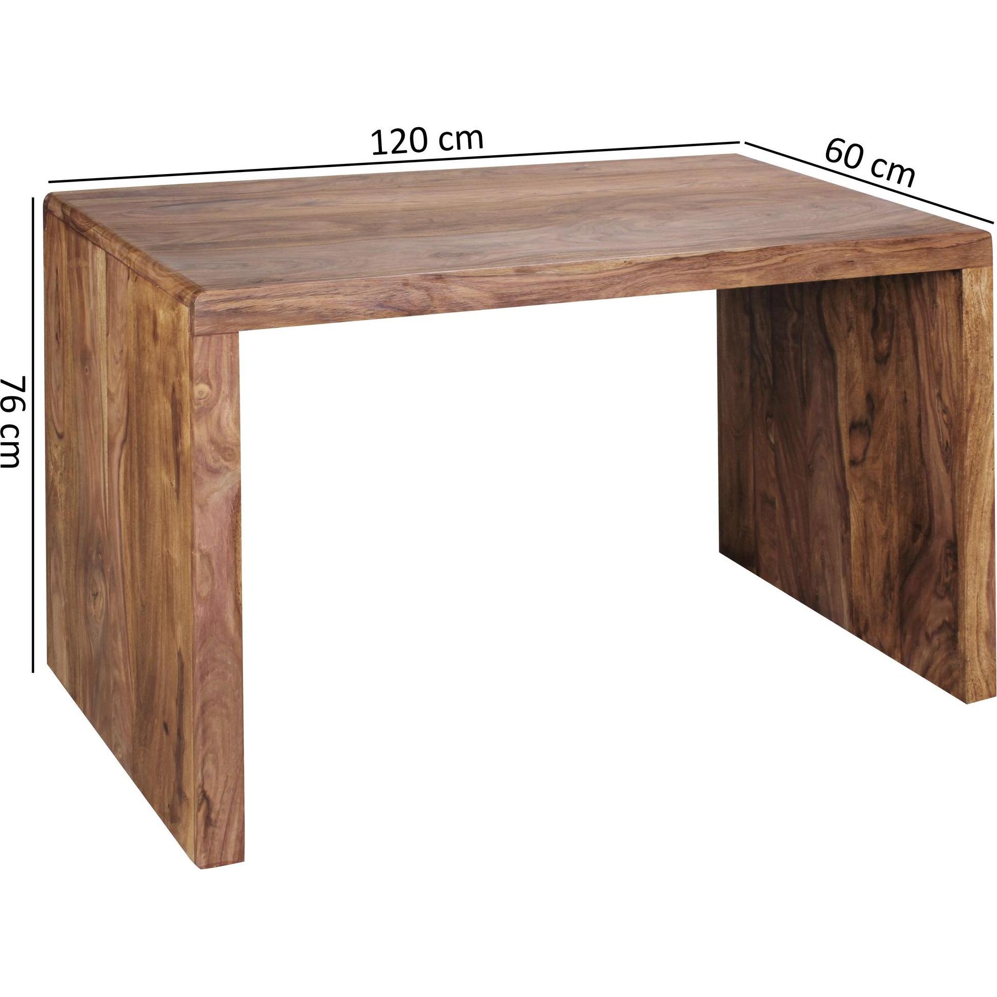 Thumbnail - FineBuy, Schreibtisch, Schreibtisch Braun 120 cm (60 x 120 x 76 cm)