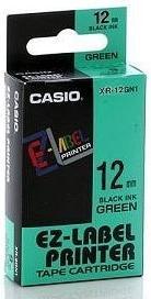 Actual product image Casio XR-12GN1 Colour ribbon 12mm, black/green (1.20 cm, Black, Green)