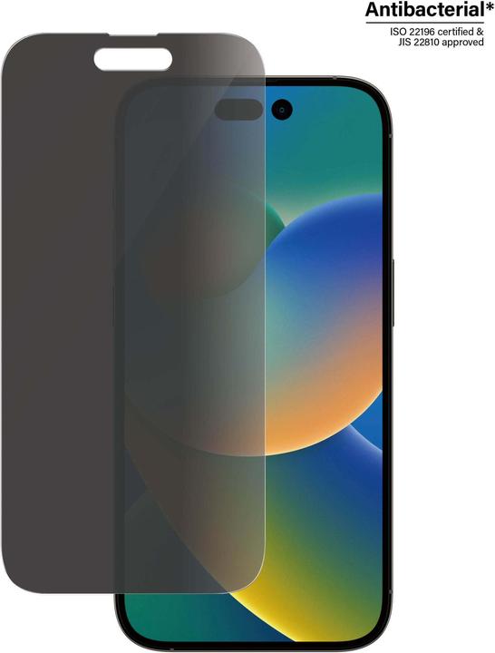 Actual product image PanzerGlass Classic Fit Privacy (1 Piece, Apple iPhone 14 Pro)