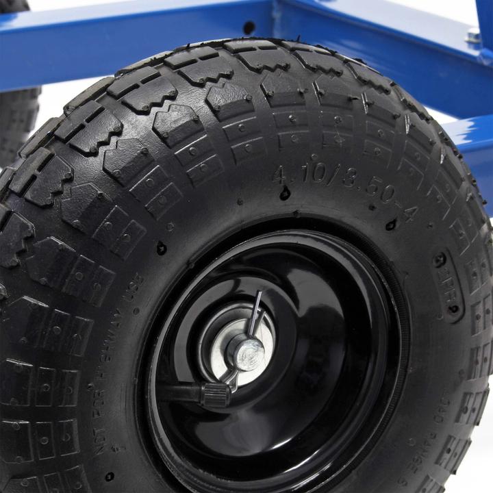 Actual product image XPOtool panel cart max. 200kg pneumatic tyres and steel tray supports adjustable in height 280–830mm (200 kg, 1)