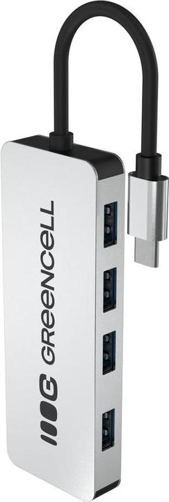 Produktbild GreenCell Controller Green cell USB hubs 4 PORT USB-C 3.0 (USB-C, 4 Ports)