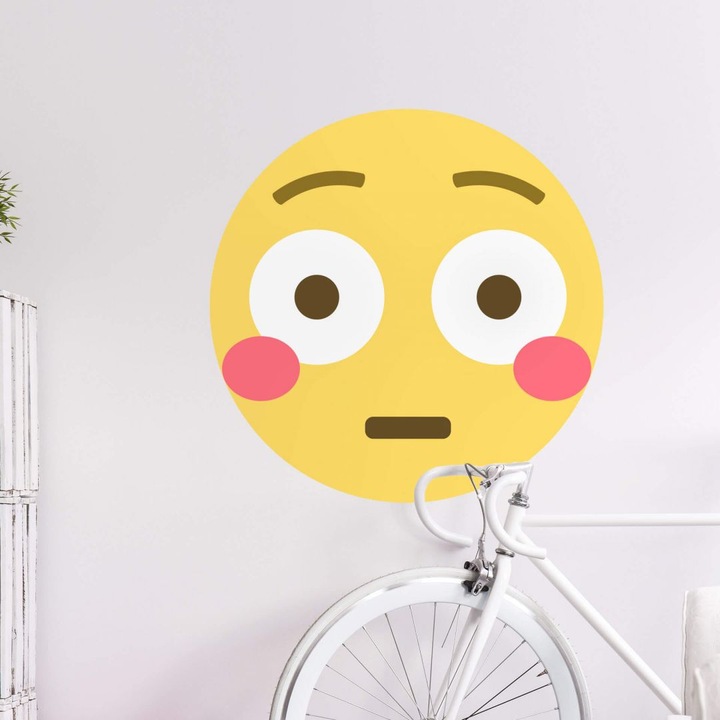 Image du produit Emojione Emoji visage rougi (20 x 20 cm)