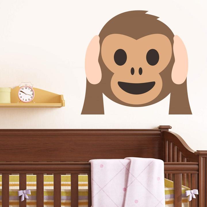 Image du produit Emojione Emoji Hear No Evil Monkey (N'entends pas le mal) (80 x 86 cm)