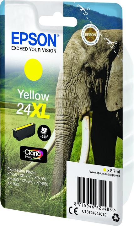 Actual product image Epson 24XL Claria Photo HD (Y)