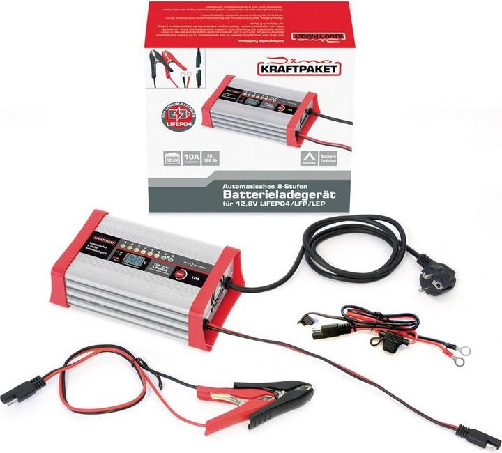 Dino KRAFTPAKET LifePo4 10A 136341 Chargeur de voiture 12V (12V, 10 A)