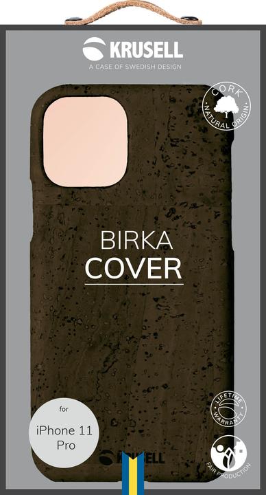 Actual product image Krusell Birka Cover Apple iPhone 11 Pro dark ruda (Apple iPhone 11 Pro)