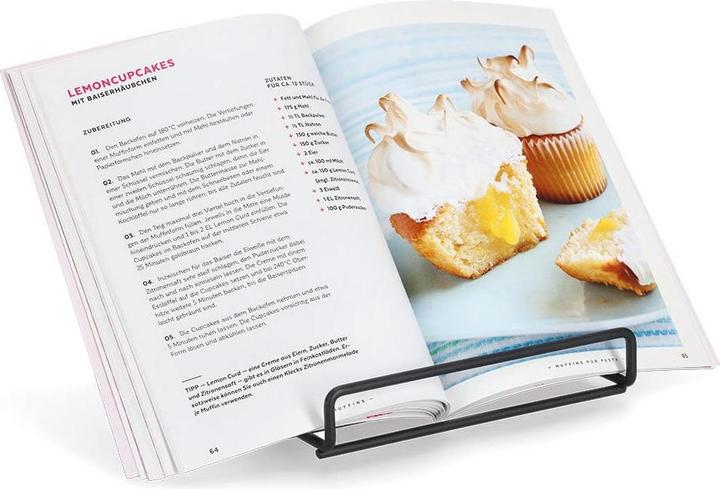 Actual product image Zeller Present Book stand, metal, black (20 x 18 x 20.5 cm)