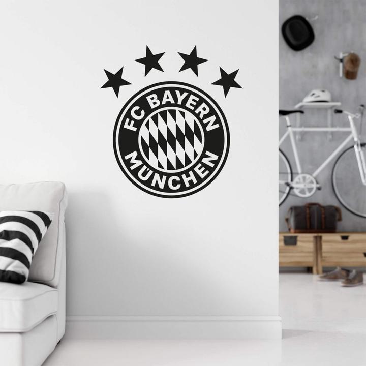 Produktbild FC Bayern München Logo einfarbig (30 x 28 cm, 90 x 85 cm, 120 x 113 cm, 50 x 47 cm)