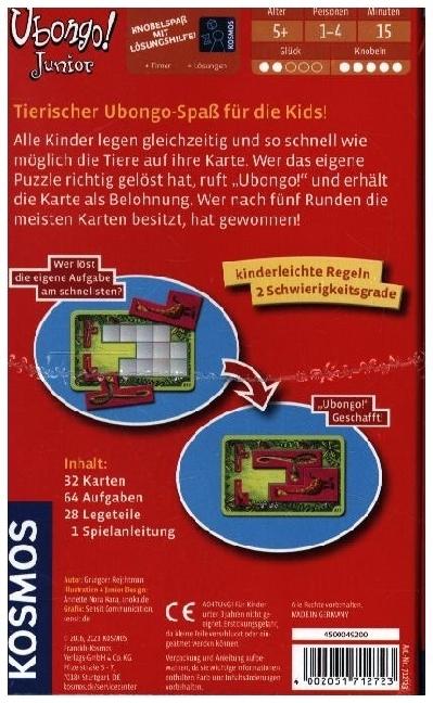 Actual product image Kosmos Ubongo Junior bring-along game 712723 (German, 1 - 4 Players)