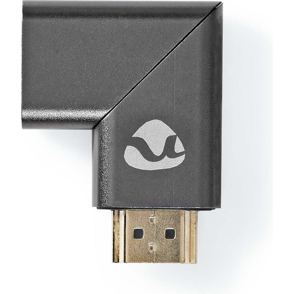 Thumbnail - Nedis HDMI™ -Adapter HDMI Stecker/HDMI™ Stecker HDMI Buchse/HDMI™ Ausgang Vergoldet Links abgewinkel (HDMI, 4.30 cm), Da...