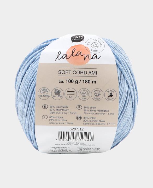 Actual product image Lalana Soft Cord Ami (180 m)