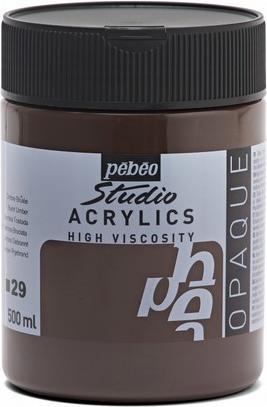 Produktbild Pebeo Studio Acrylics feine Acrylfarben (Umbra gebrannt, 500 ml)