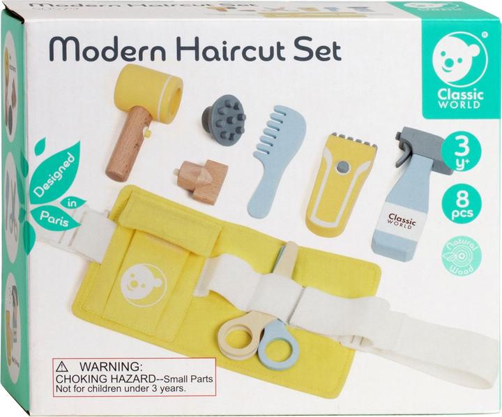 Produktbild Classic World Holzspiel-Friseurset Modern, 8dlg.