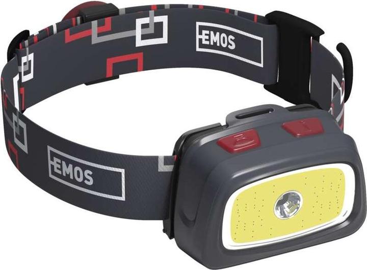 Actual product image Emos CREE LED + COB LED Headlamp 3x AAA, 330 lm, 65 m (330 lm)