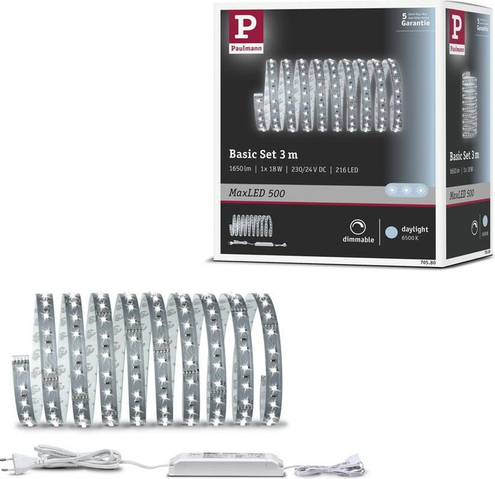 Immagine prodotto Paulmann Set di strisce MaxLED 500 (Luce del giorno, 300 cm, Interno)